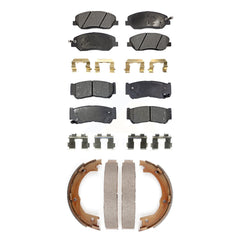 Transit Auto KFN-100599 Disc Brake Pad for 2007-2009 Hyundai Santa Fe - Front and Rear