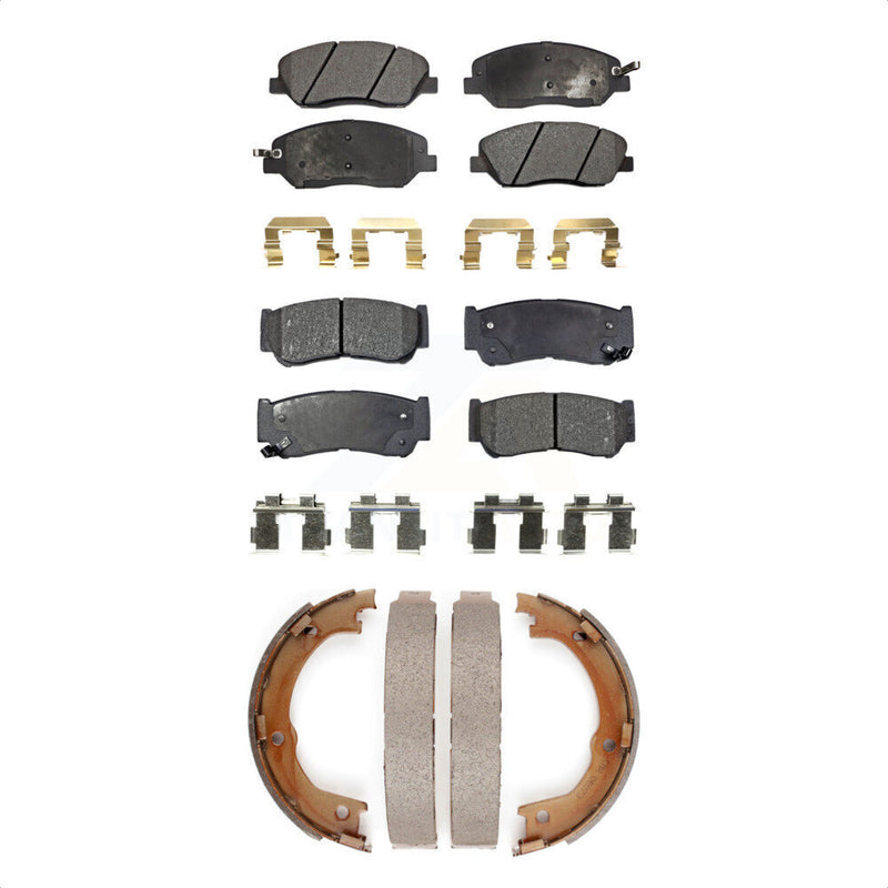Transit Auto KFN-100599 Disc Brake Pad for 2007-2009 Hyundai Santa Fe - Front and Rear