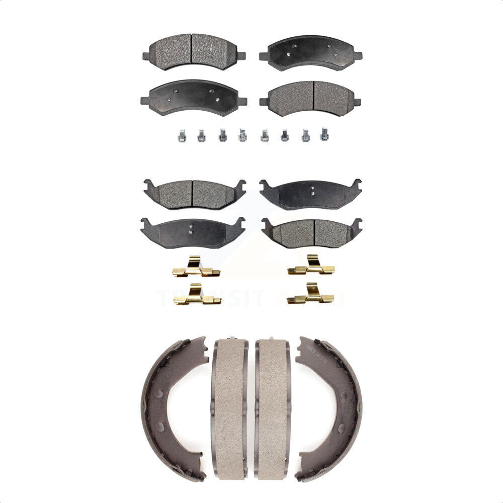 Transit Auto KFN-100610 Disc Brake Pad for 2006-2008 Dodge Ram 1500, Chrysler Aspen, Dodge Durango - Front and Rear