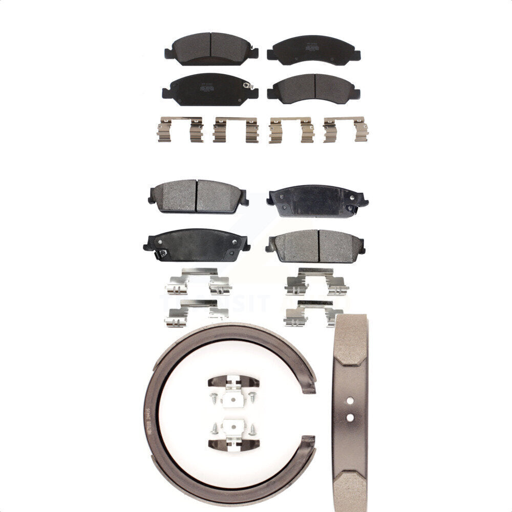 Transit Auto KFN-100647 Disc Brake Pad for 2007-2014 Cadillac Escalade, Cadillac Escalade ESV and More - Front and Rear