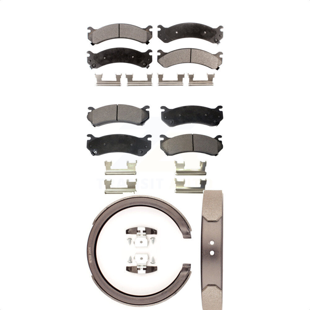 Transit Auto KFN-100652 Disc Brake Pad for 2001-2006 Chevrolet Silverado 1500 HD, GMC Sierra 1500 HD and More - Front and Rear