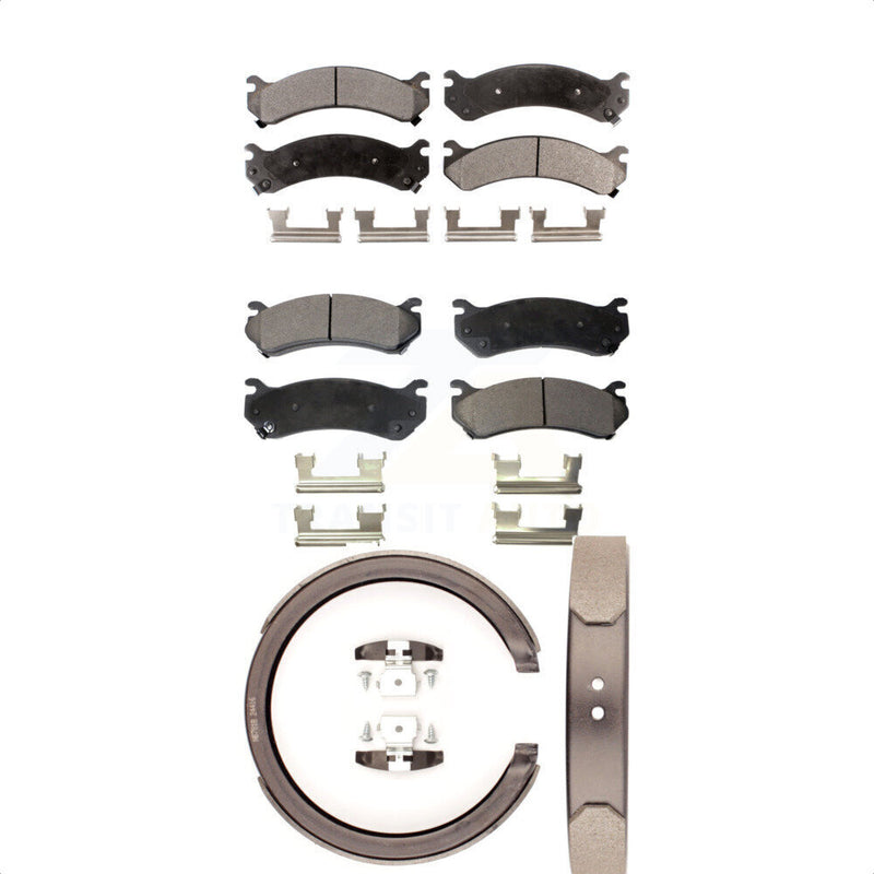 Transit Auto KFN-100652 Disc Brake Pad for 2001-2006 Chevrolet Silverado 1500 HD, GMC Sierra 1500 HD and More - Front and Rear