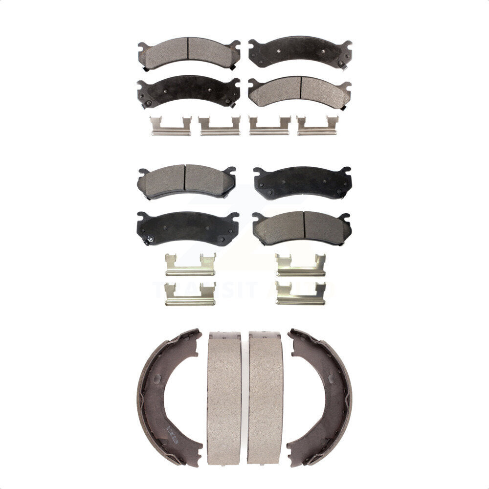 Transit Auto KFN-100653 Disc Brake Pad for 1999-2010 GMC Sierra 3500 HD, Chevrolet Silverado 1500 HD Classic and More - Front and Rear