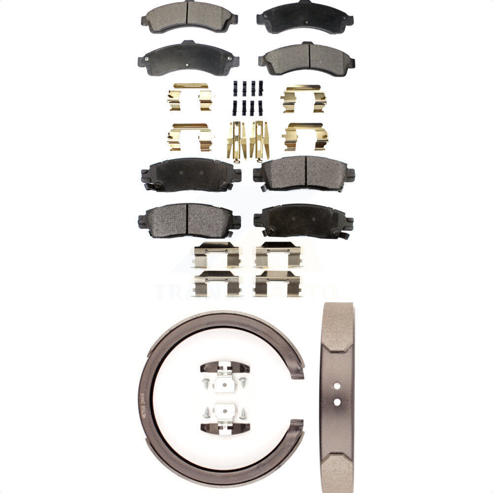 Transit Auto KFN-100654 Disc Brake Pad for 2002-2006 Isuzu Ascender, Saab 9-7x and More - Front and Rear