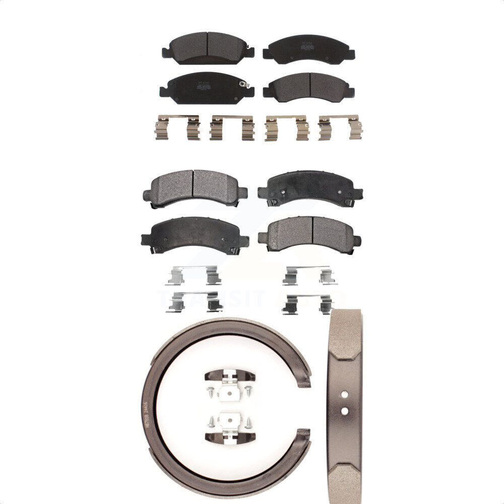 Transit Auto KFN-100659 Disc Brake Pad for 2009-2014 Chevrolet Express 1500, GMC Savana 1500 - Front and Rear