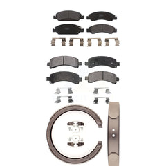 Transit Auto KFN-100659 Disc Brake Pad for 2009-2014 Chevrolet Express 1500, GMC Savana 1500 - Front and Rear