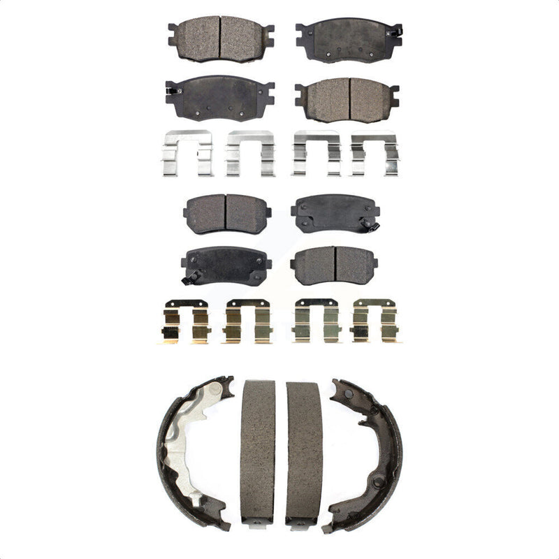 Transit Auto KFN-100700 Disc Brake Pad for 2006-2007 Hyundai Accent, Kia Rio, Kia Rio5 - Front and Rear