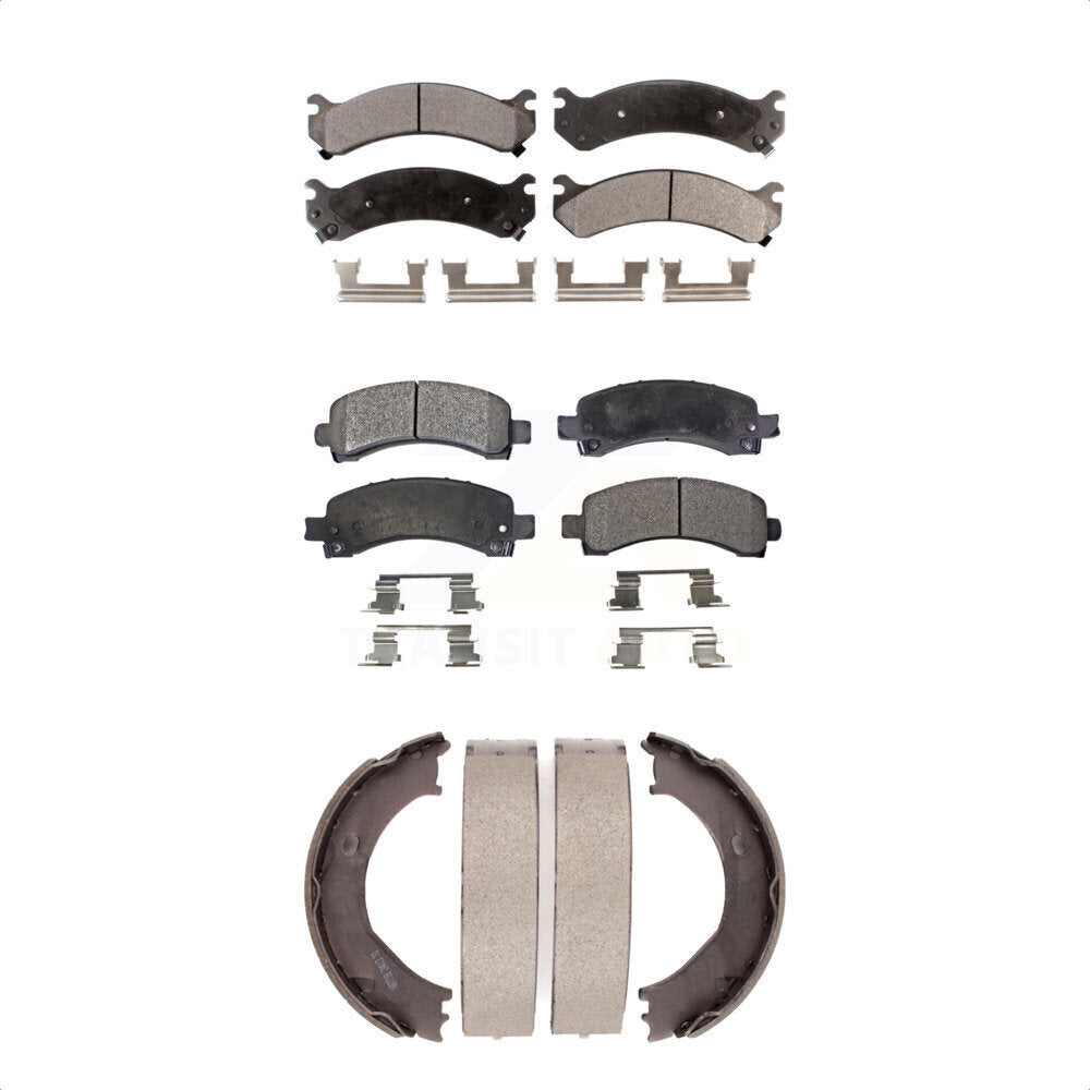 Transit Auto KFN-100703 Disc Brake Pad for 2003-2008 Chevrolet Express 2500, GMC Savana 2500 and More - Front and Rear