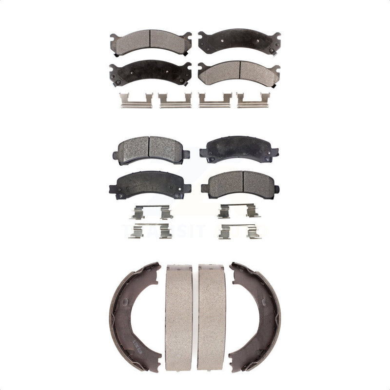 Transit Auto KFN-100703 Disc Brake Pad for 2003-2008 Chevrolet Express 2500, GMC Savana 2500 and More - Front and Rear