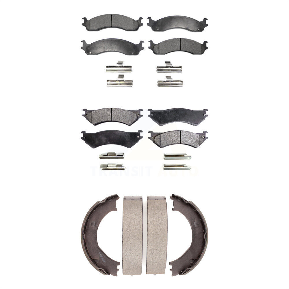 Transit Auto KFN-100705 Disc Brake Pad for 1999-2005 Ford E-250, Ford E-350 Super Duty and More - Front and Rear