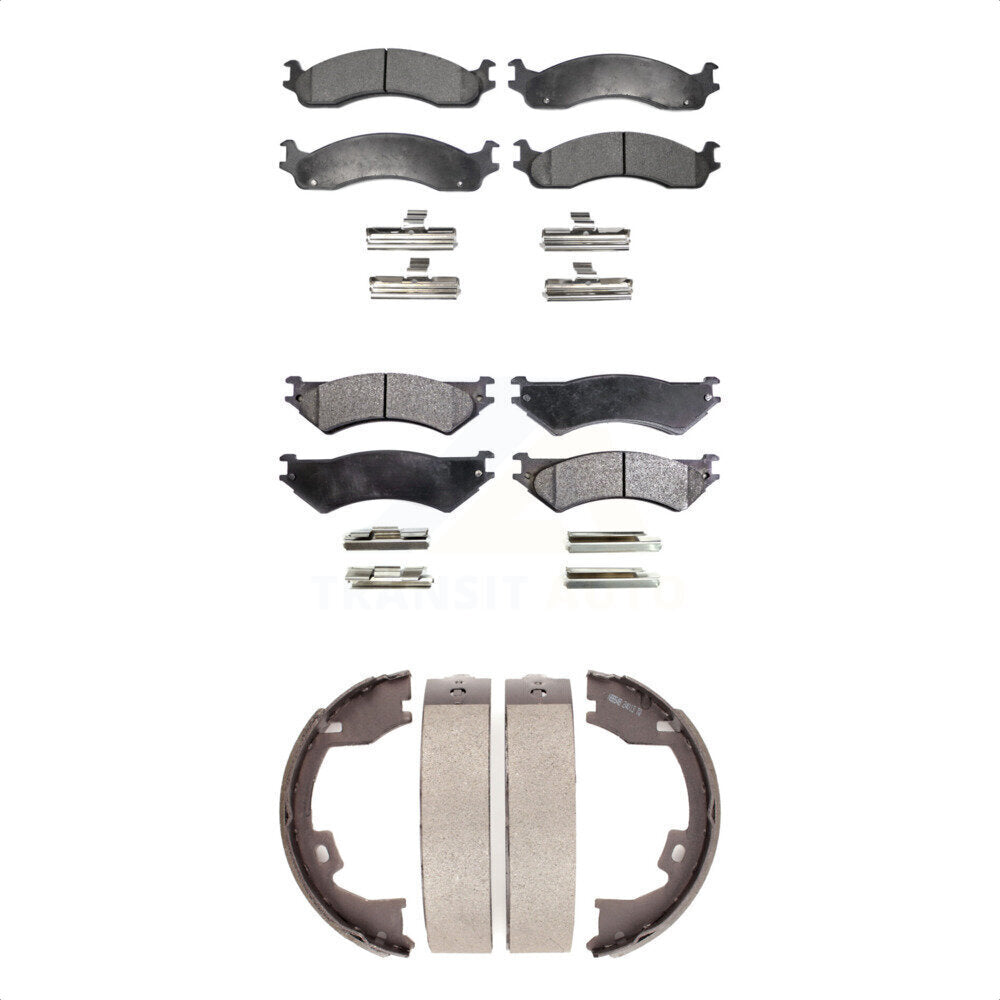 Transit Auto KFN-100709 Disc Brake Pad for 2005-2007 Ford E-250, Ford E-350 Super Duty, Ford E-350 Club Wagon - Front and Rear