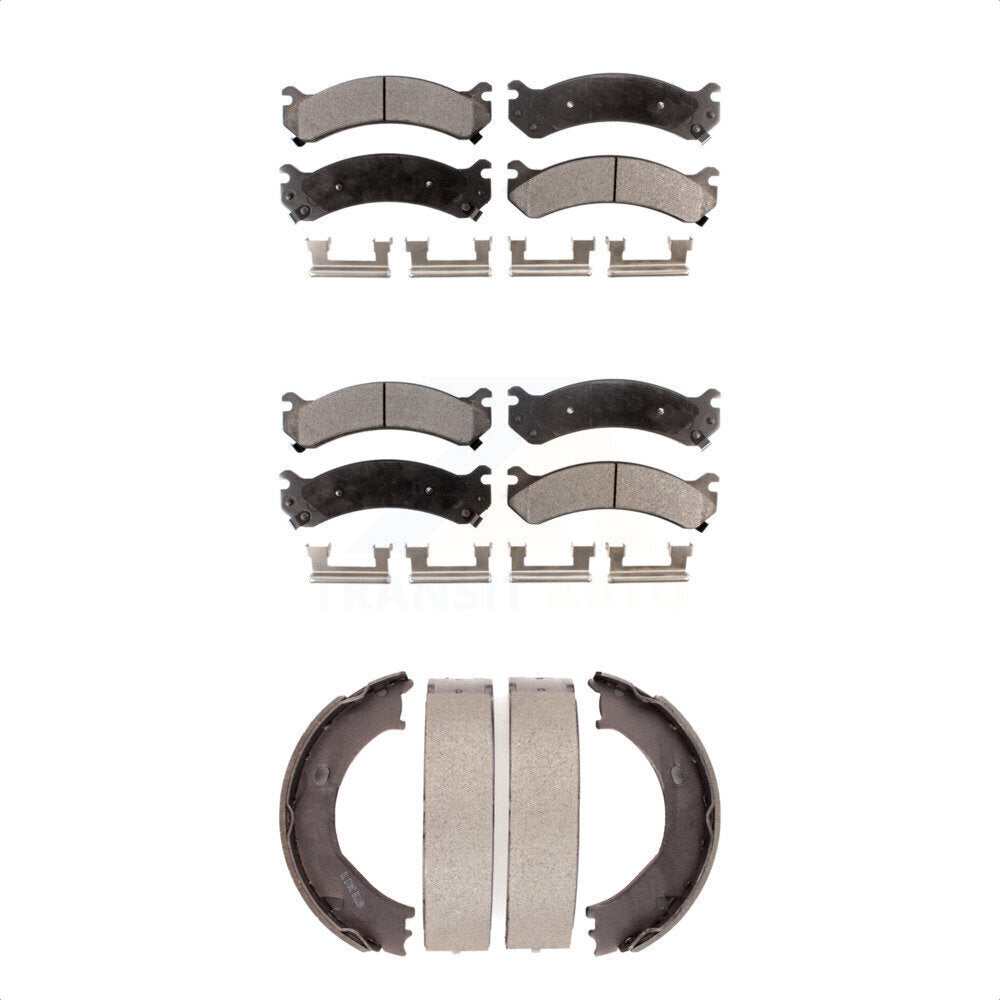 Transit Auto KFN-100711 Disc Brake Pad for 2001-2010 GMC Sierra 3500 HD, Chevrolet Silverado 3500 Classic and More - Front and Rear