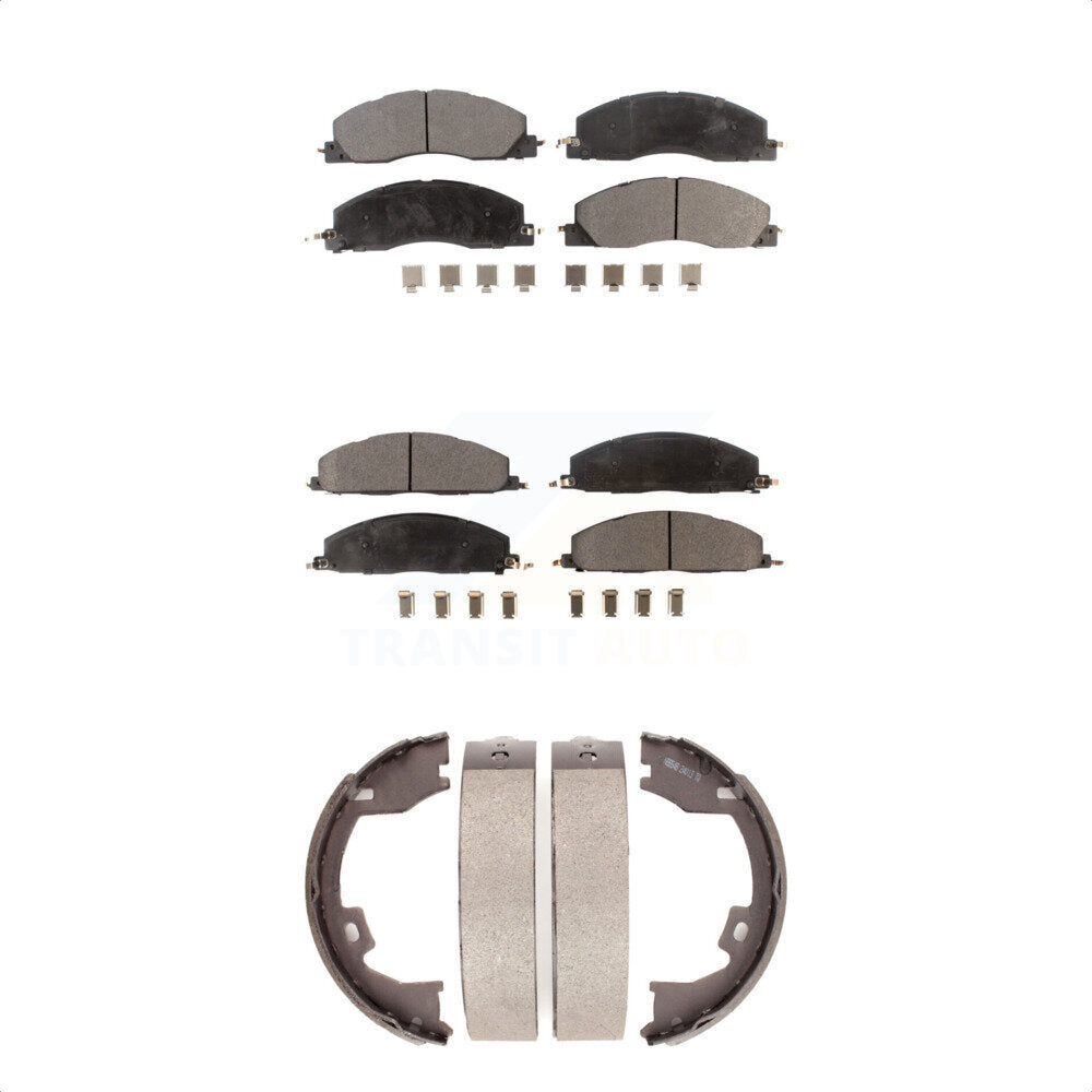 Transit Auto KFN-100713 Disc Brake Pad for 2009-2018 Ram 1500, Ram 2500 and More - Front and Rear