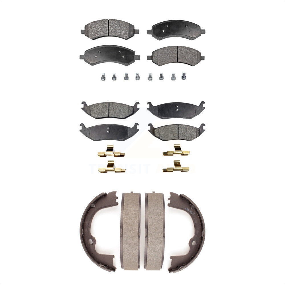 Transit Auto KFN-100714 Disc Brake Pad for 2007-2021 Ram 1500 Classic, Ram 1500 and More - Front and Rear