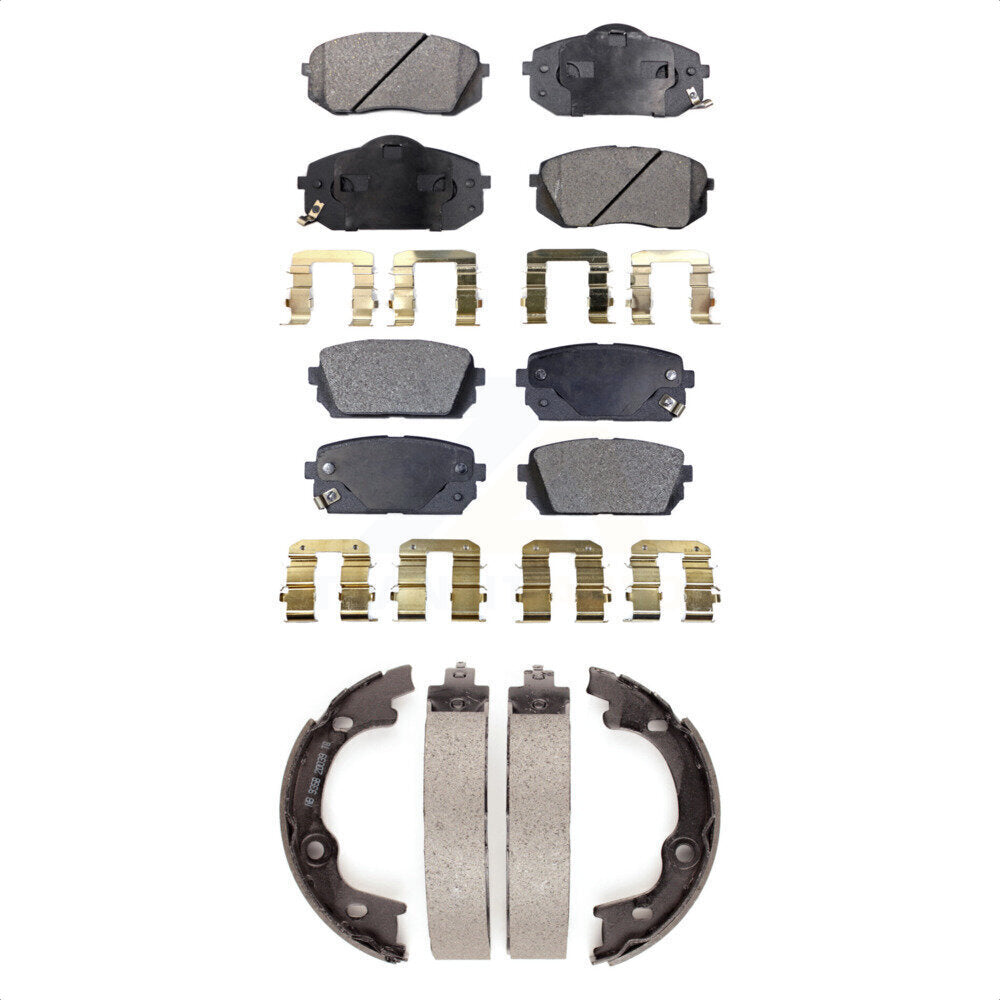 Transit Auto KFN-100718 Disc Brake Pad for 2007-2010 Kia Rondo - Front and Rear
