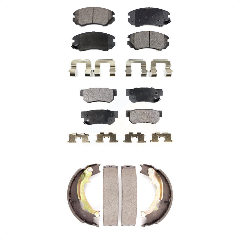 Transit Auto KFN-100719 Disc Brake Pad for 2005-2010 Hyundai Tucson, Kia Sportage - Front and Rear