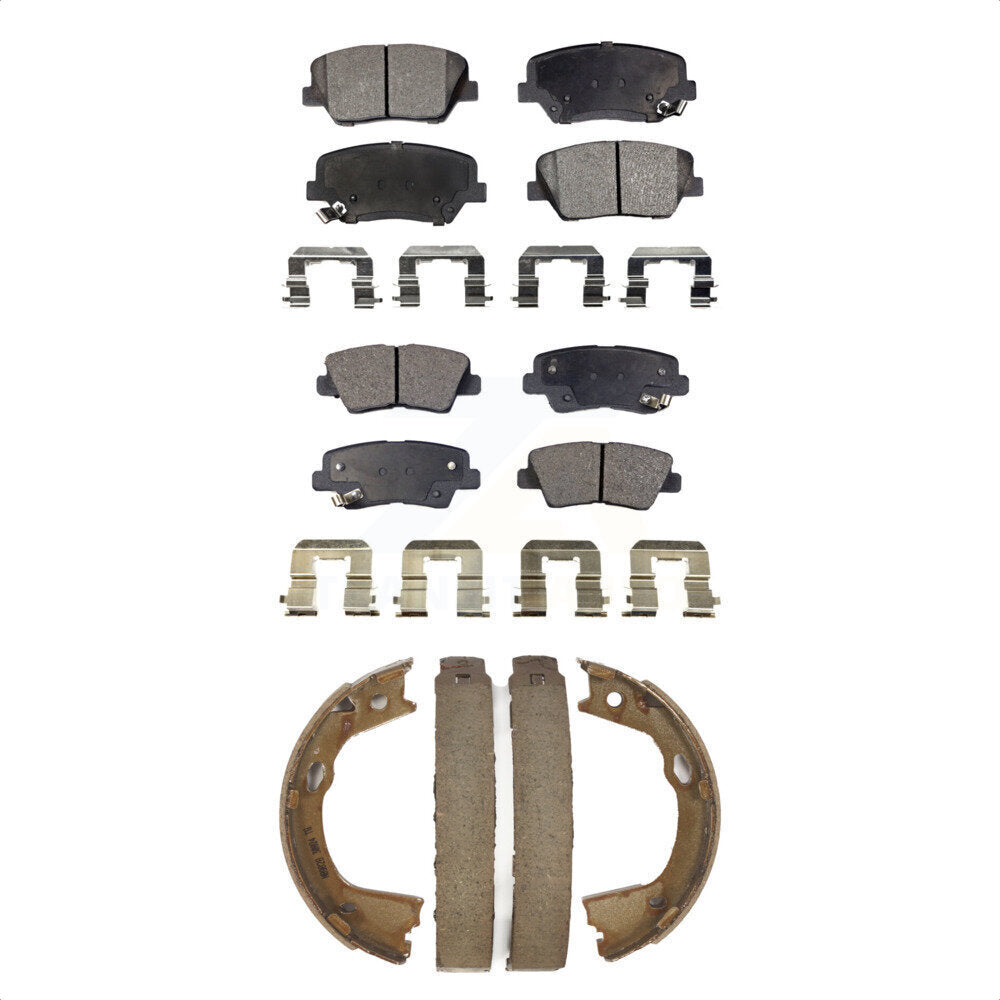 Transit Auto KFN-100720 Disc Brake Pad for 2012-2017 Hyundai Azera - Front and Rear