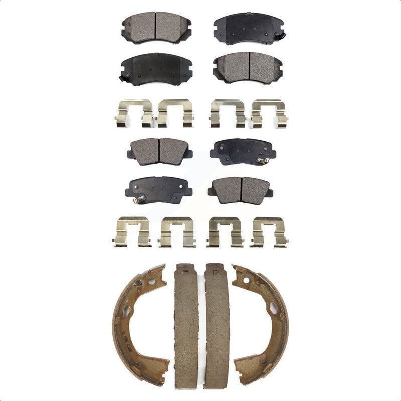 Transit Auto KFN-100721 Disc Brake Pad for 2010-2011 Hyundai Azera - Front and Rear