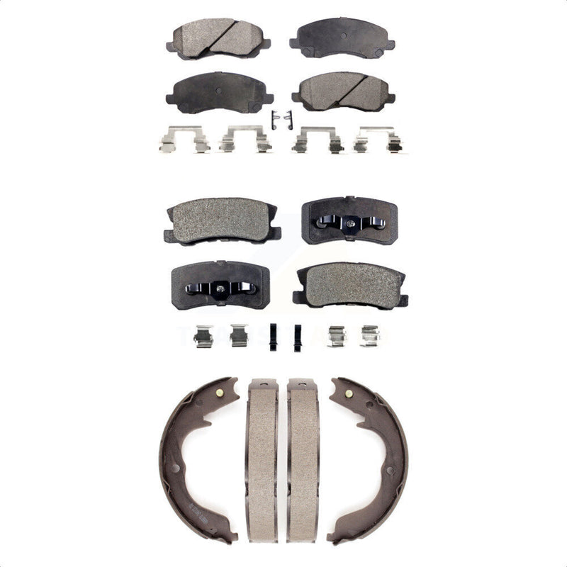 Transit Auto KFN-100734 Disc Brake Pad for 2008-2012 Mitsubishi Outlander - Front and Rear
