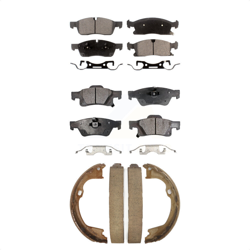 Transit Auto KFN-100743 Disc Brake Pad for 2011-2022 Jeep Grand Cherokee WK, Dodge Durango, Jeep Grand Cherokee - Front and Rear