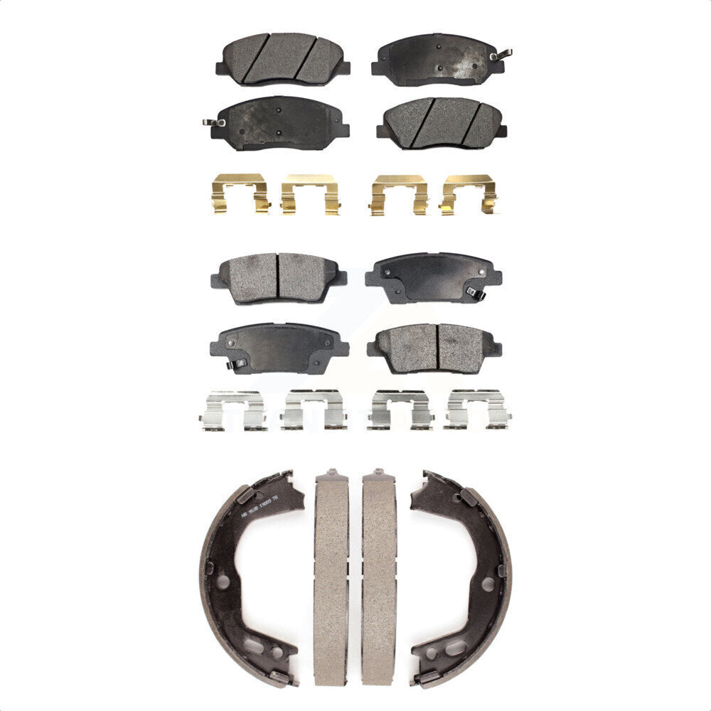 Transit Auto KFN-100748 Disc Brake Pad for 2010-2012 Hyundai Genesis - Front and Rear