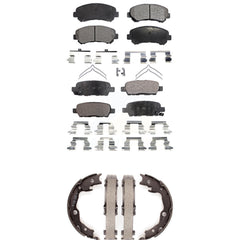 Transit Auto KFN-100756 Disc Brake Pad for 2007-2017 Nissan Juke, Nissan Rogue Select and More - Front and Rear