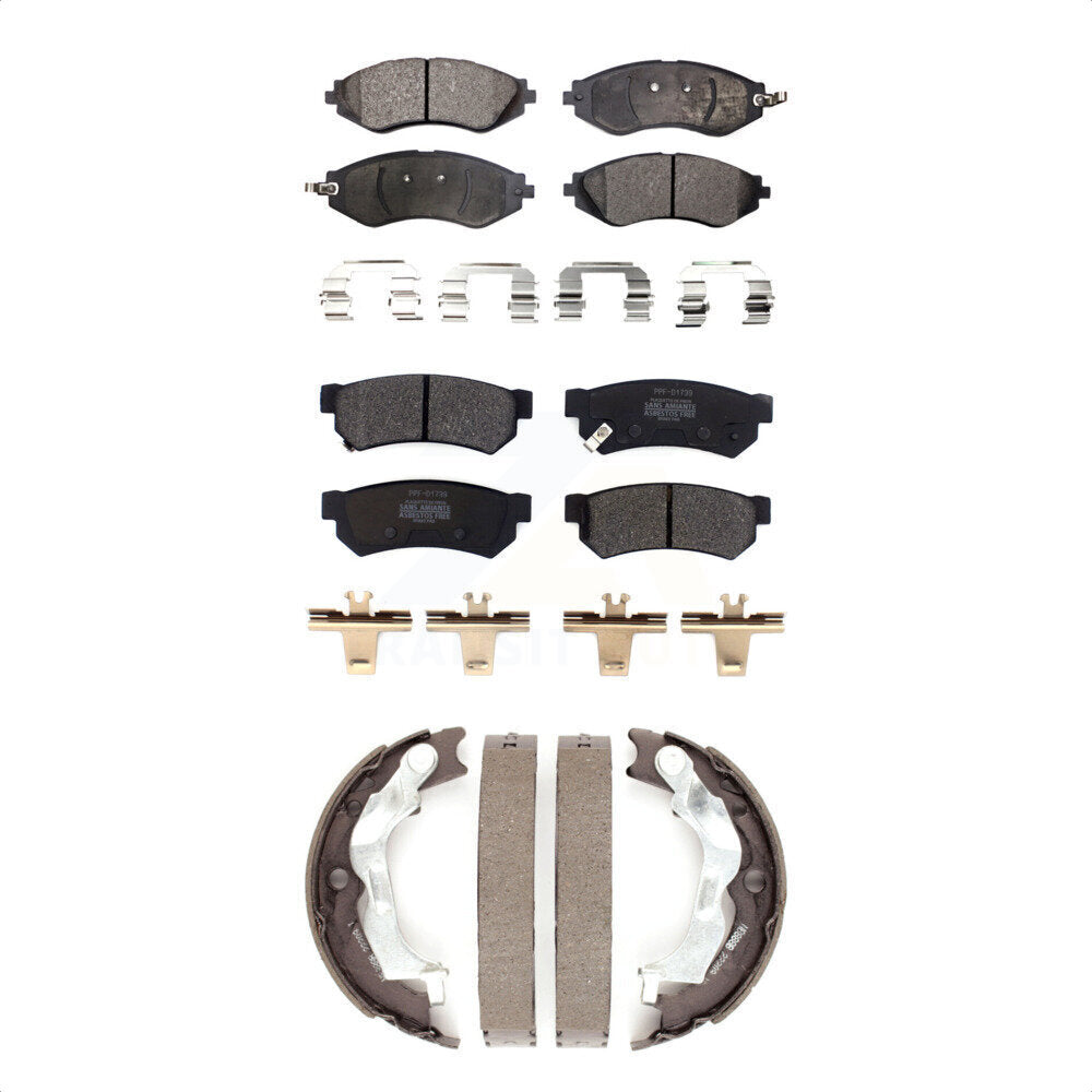 Transit Auto KFN-100766 Disc Brake Pad for 2014-2015 Chevrolet Spark EV - Front and Rear