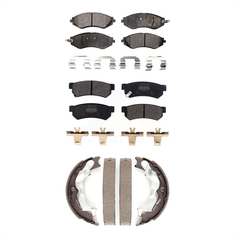 Transit Auto KFN-100766 Disc Brake Pad for 2014-2015 Chevrolet Spark EV - Front and Rear
