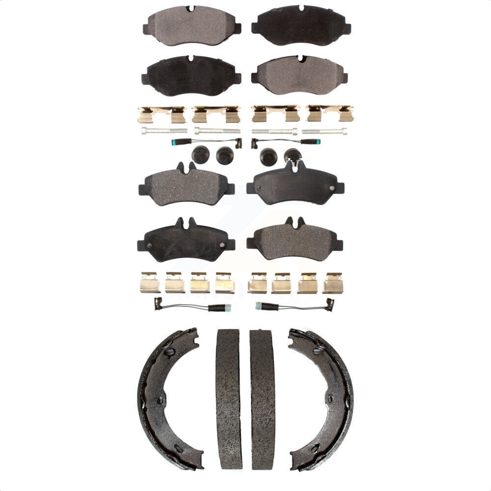 Transit Auto KFN-100769 Disc Brake Pad for 2007-2018 Mercedes-Benz Sprinter 2500, Dodge Sprinter 2500, Freightliner Sprinter 2500 - Front and Rear