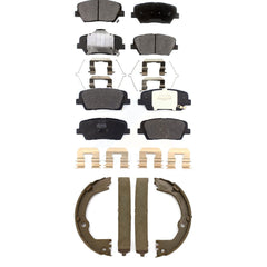 Transit Auto KFN-100807 Disc Brake Pad for 2017-2018 Hyundai Santa Fe Sport - Front and Rear