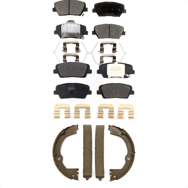 Transit Auto KFN-100807 Disc Brake Pad for 2017-2018 Hyundai Santa Fe Sport - Front and Rear