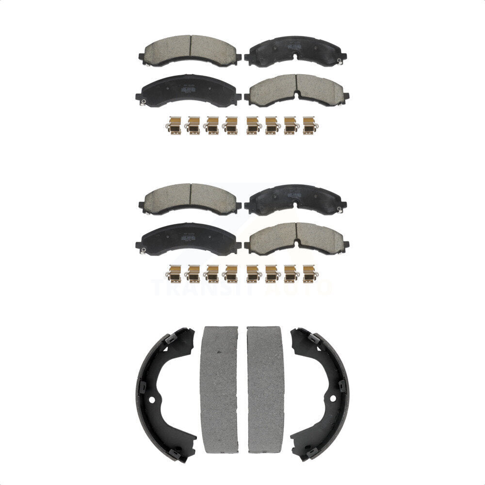 Transit Auto KFN-100865 Disc Brake Pad for 2020-2024 Chevrolet Silverado 3500 HD, Chevrolet Silverado 2500 HD and More - Front and Rear