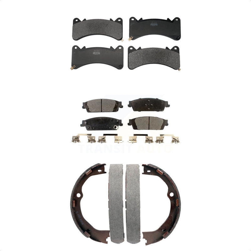 Transit Auto KFN-100875 Disc Brake Pad for 2014-2020 Chevrolet Silverado 1500 LD, GMC Sierra 1500 Limited and More - Front and Rear