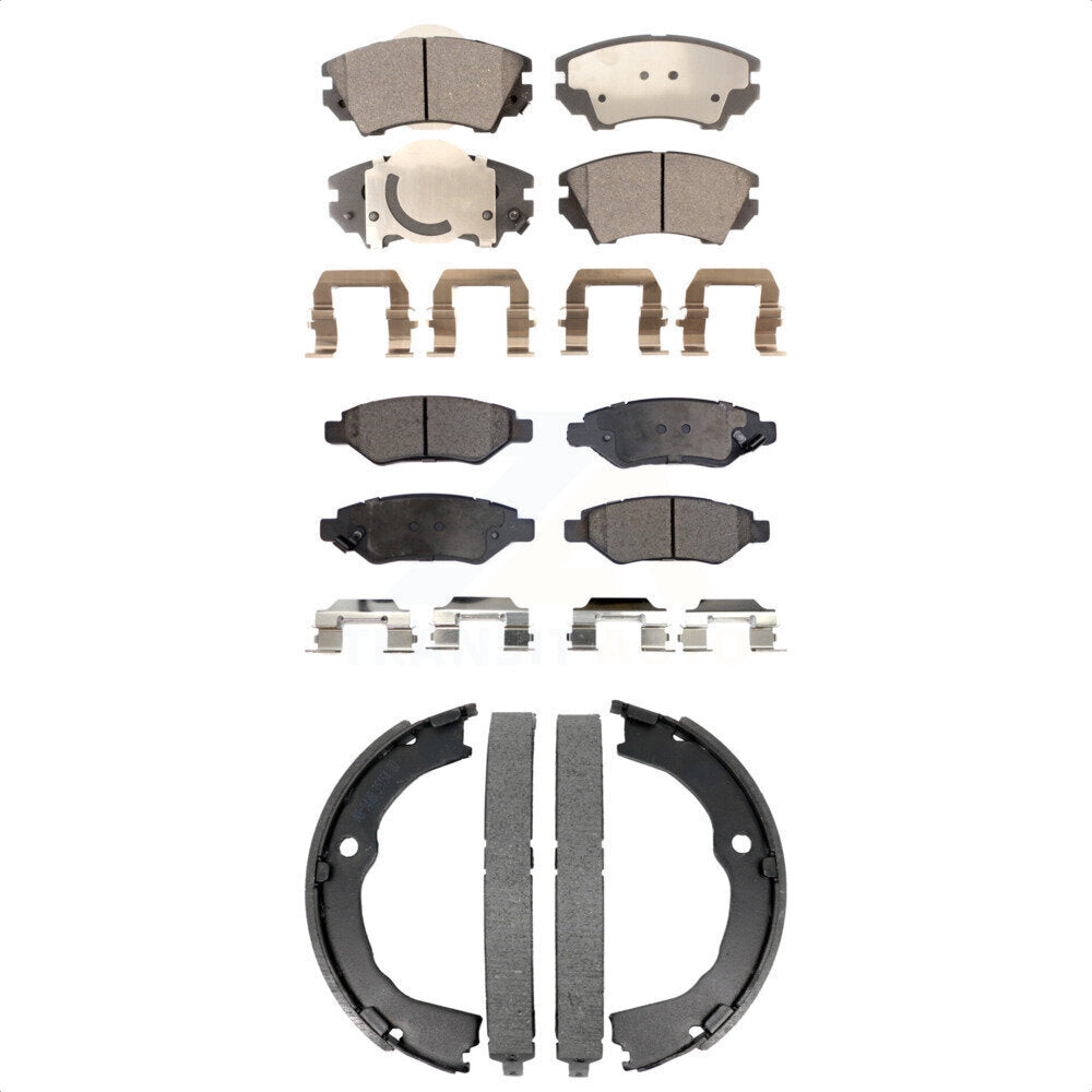 Transit Auto KFN-100877 Disc Brake Pad for 2010-2015 Chevrolet Camaro - Front and Rear