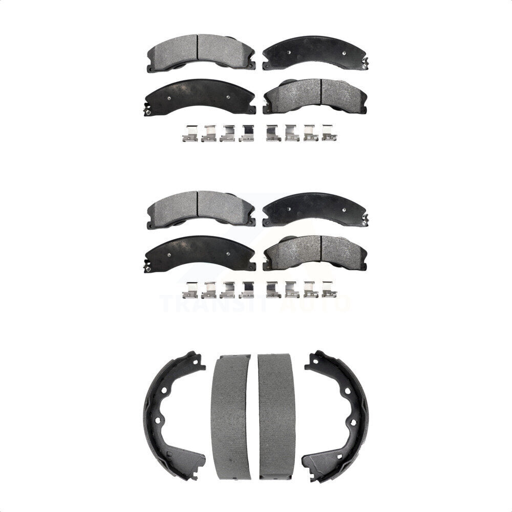 Transit Auto KFN-100887 Disc Brake Pad for 2011-2019 Chevrolet Suburban 3500 HD, Chevrolet Silverado 2500 HD and More - Front and Rear