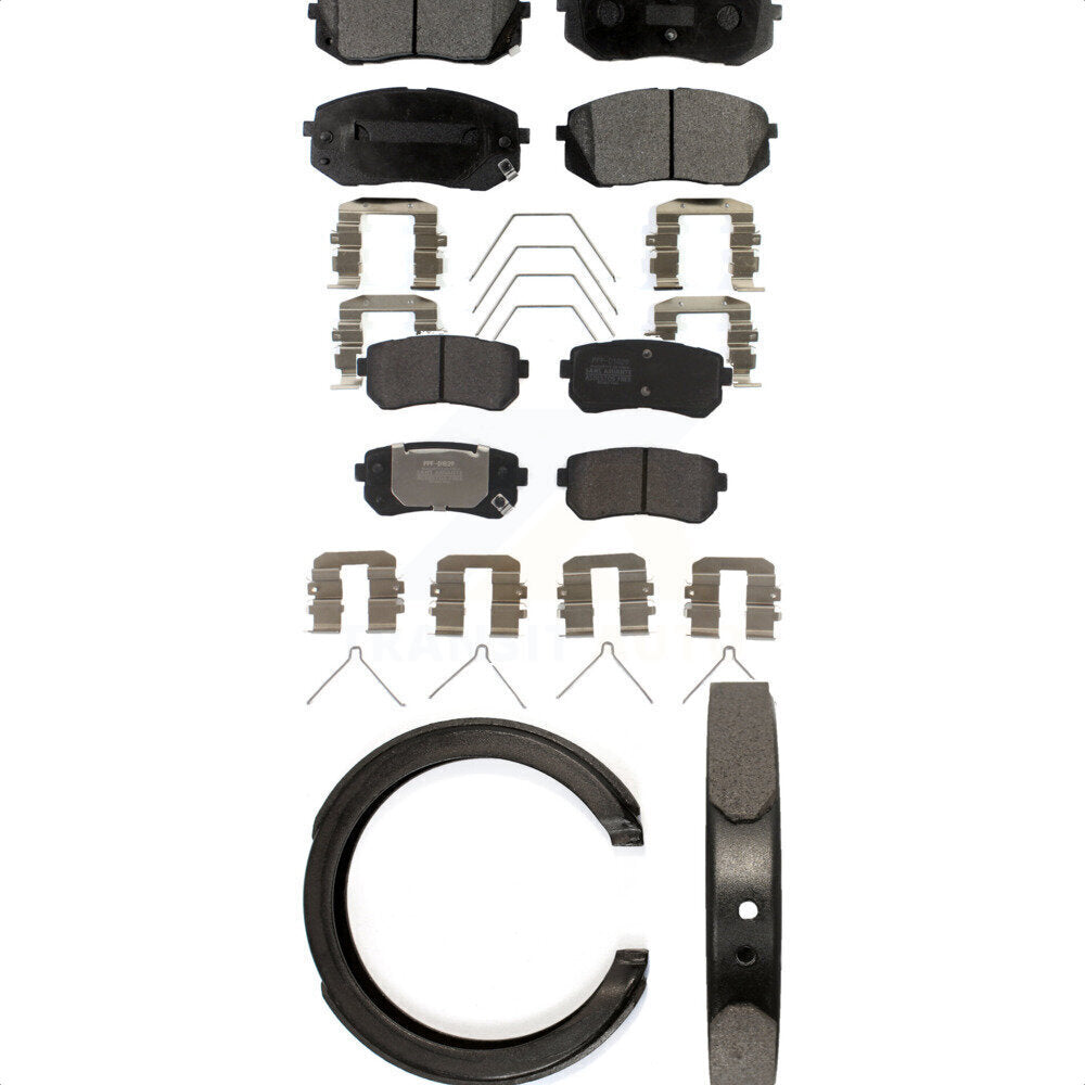 Transit Auto KFN-100933 Disc Brake Pad for 2016-2020 Kia Optima - Front and Rear