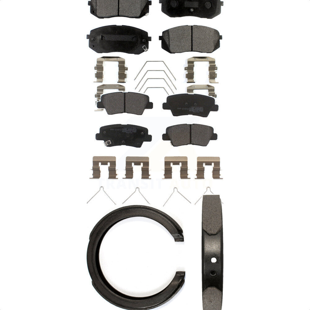 Transit Auto KFN-100934 Disc Brake Pad for 2016 Kia Optima - Front and Rear