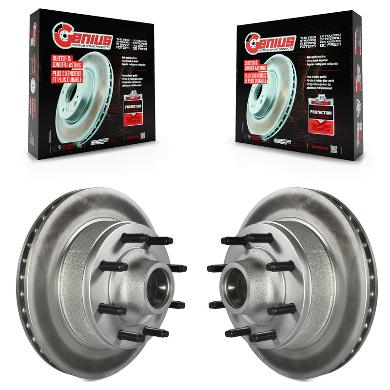 Genius KG-100004 Disc Brake Rotor and Hub Assembly for 1995-2007 Ford E-150, Ford E-350 Econoline and More - Front