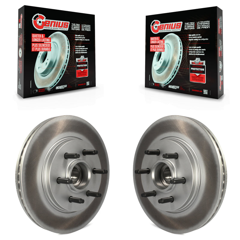Genius KG-100007 Disc Brake Rotor and Hub Assembly for 2004-2008 Lincoln Mark LT, Ford F-150 - Front