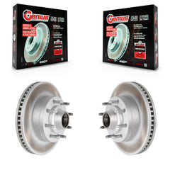 Genius KG-100009 Disc Brake Rotor and Hub Assembly for 2008-2023 Ford E-350 Super Duty, Ford E-150 and More - Front