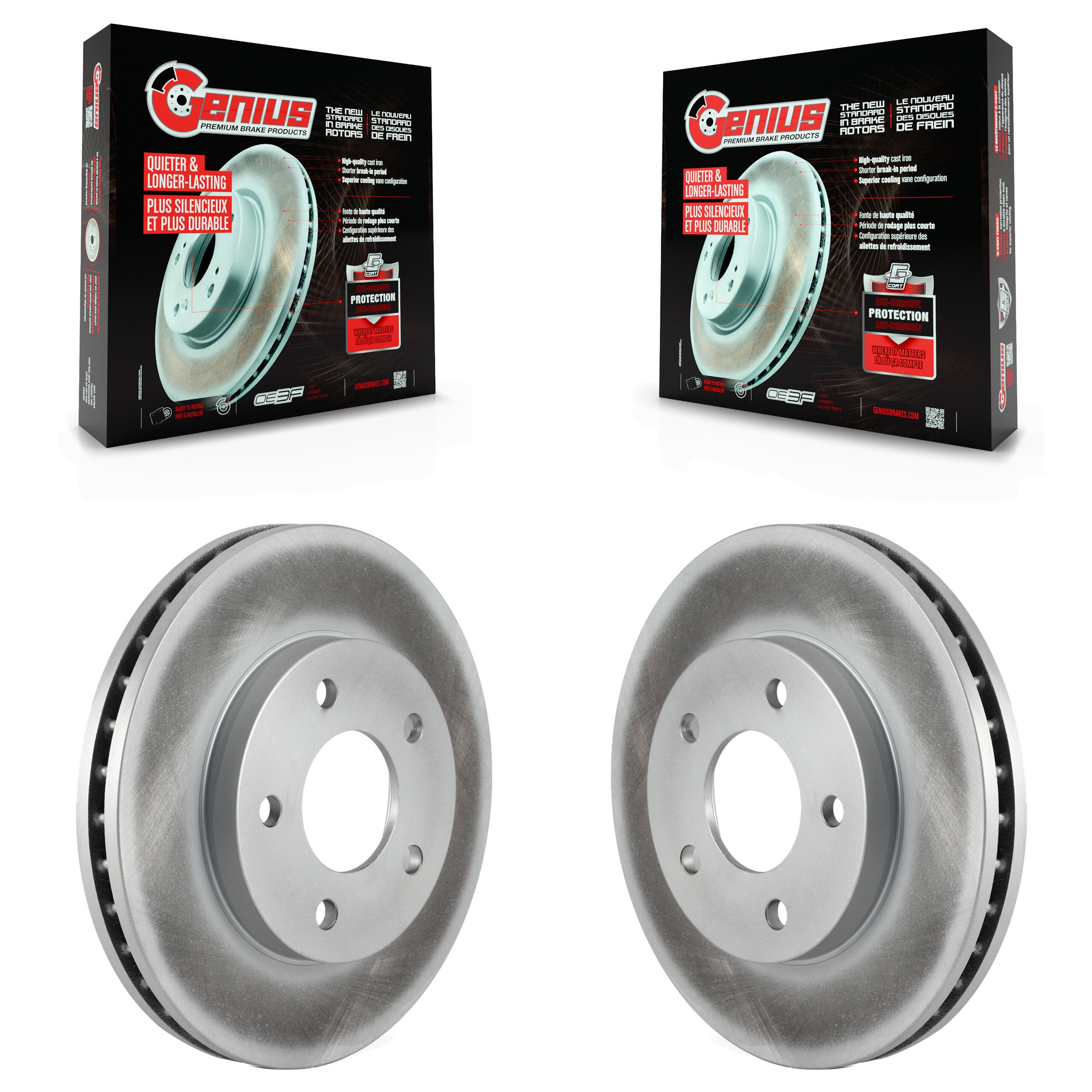 Genius KG-100020 Disc Brake Rotor for 2001-2007 Buick Rendezvous, Pontiac Aztek - Front