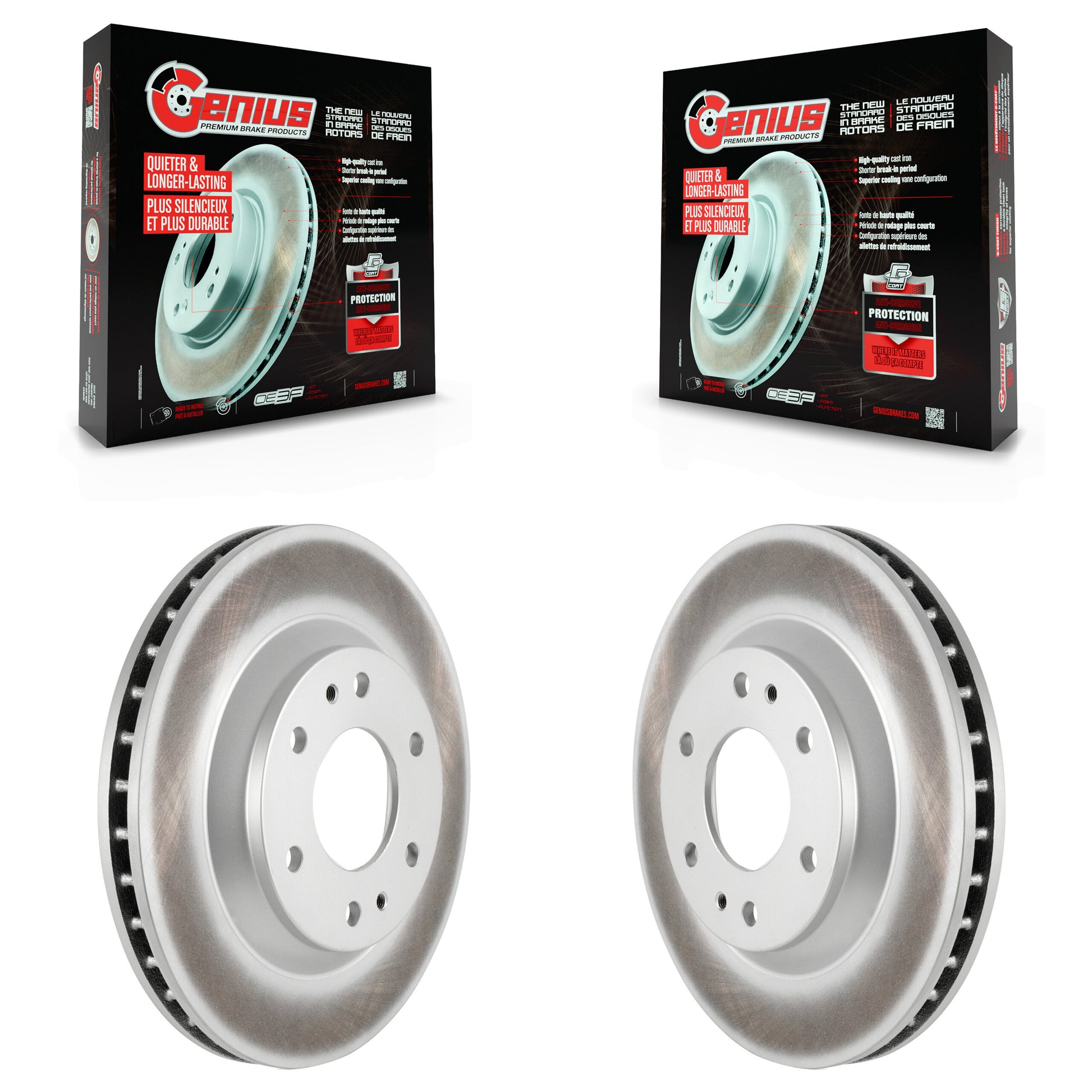 Genius KG-100022 Disc Brake Rotor for 2002-2005 Chevrolet Trailblazer, GMC Envoy and More - Front