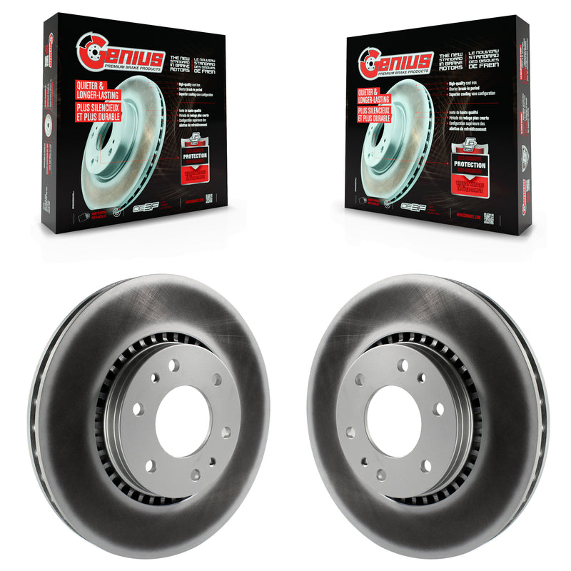 Genius KG-100023 Disc Brake Rotor for 2002-2009 GMC Envoy, Saab 9-7x and More - Front