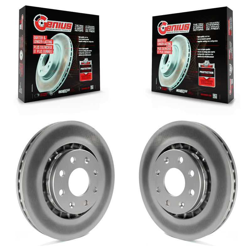 Genius KG-100030 Disc Brake Rotor for 1989-2016 Chevrolet Spark EV, Chevrolet Spark and More - Front