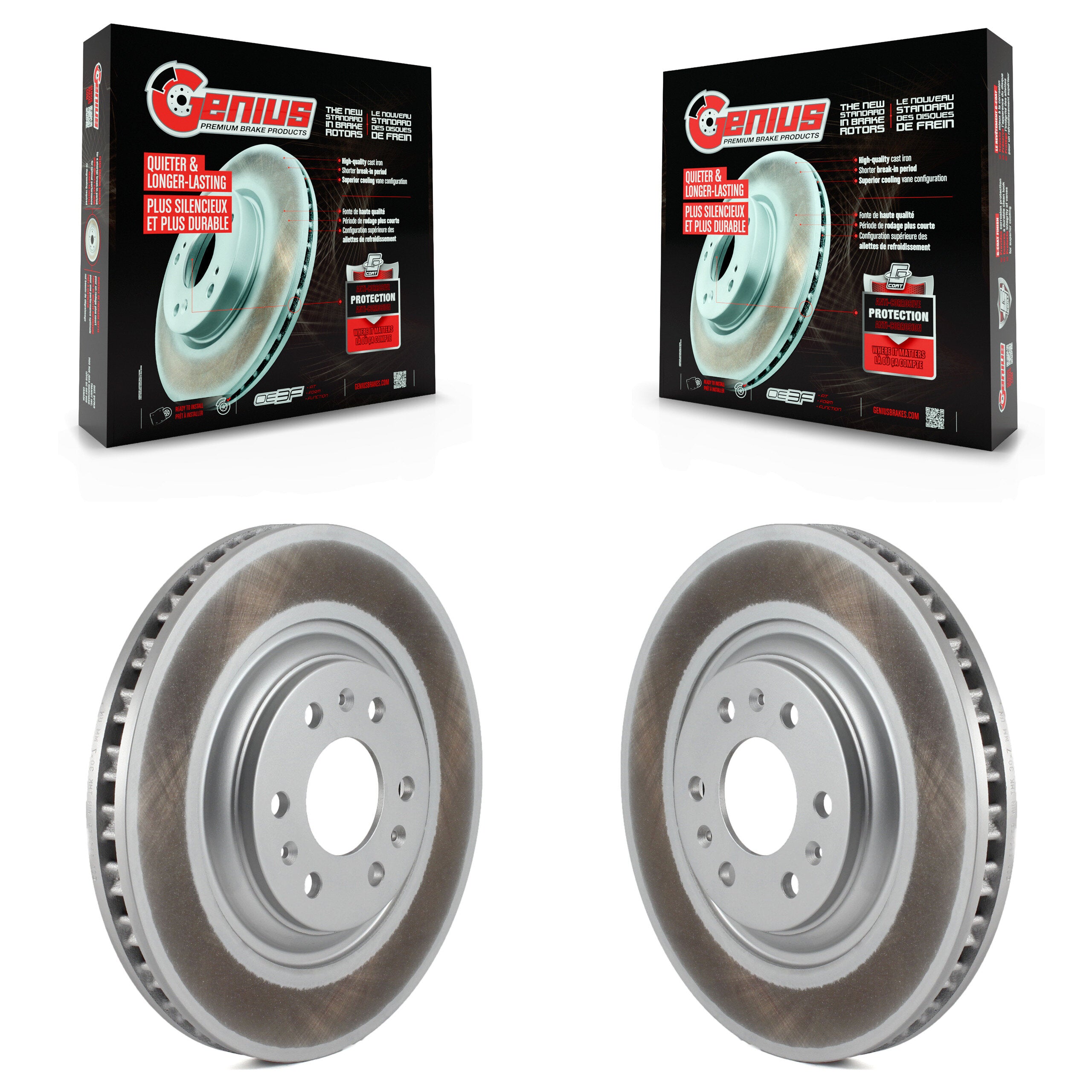 Genius KG-100034 Disc Brake Rotor for 2004-2009 Cadillac SRX - Front