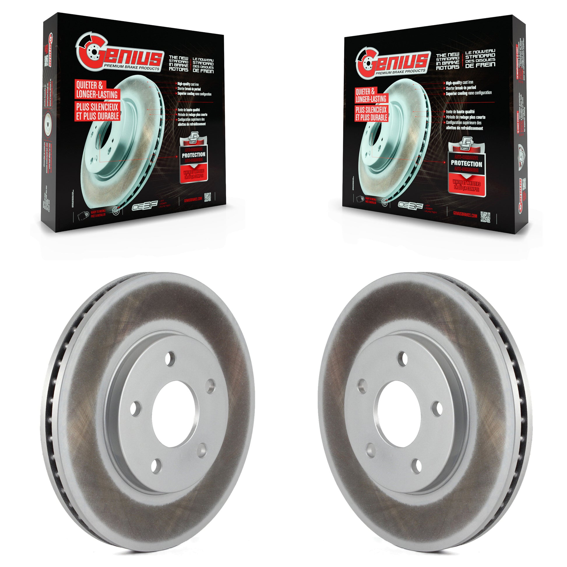 Genius KG-100041 Disc Brake Rotor for 2006-2011 Chevrolet HHR - Front