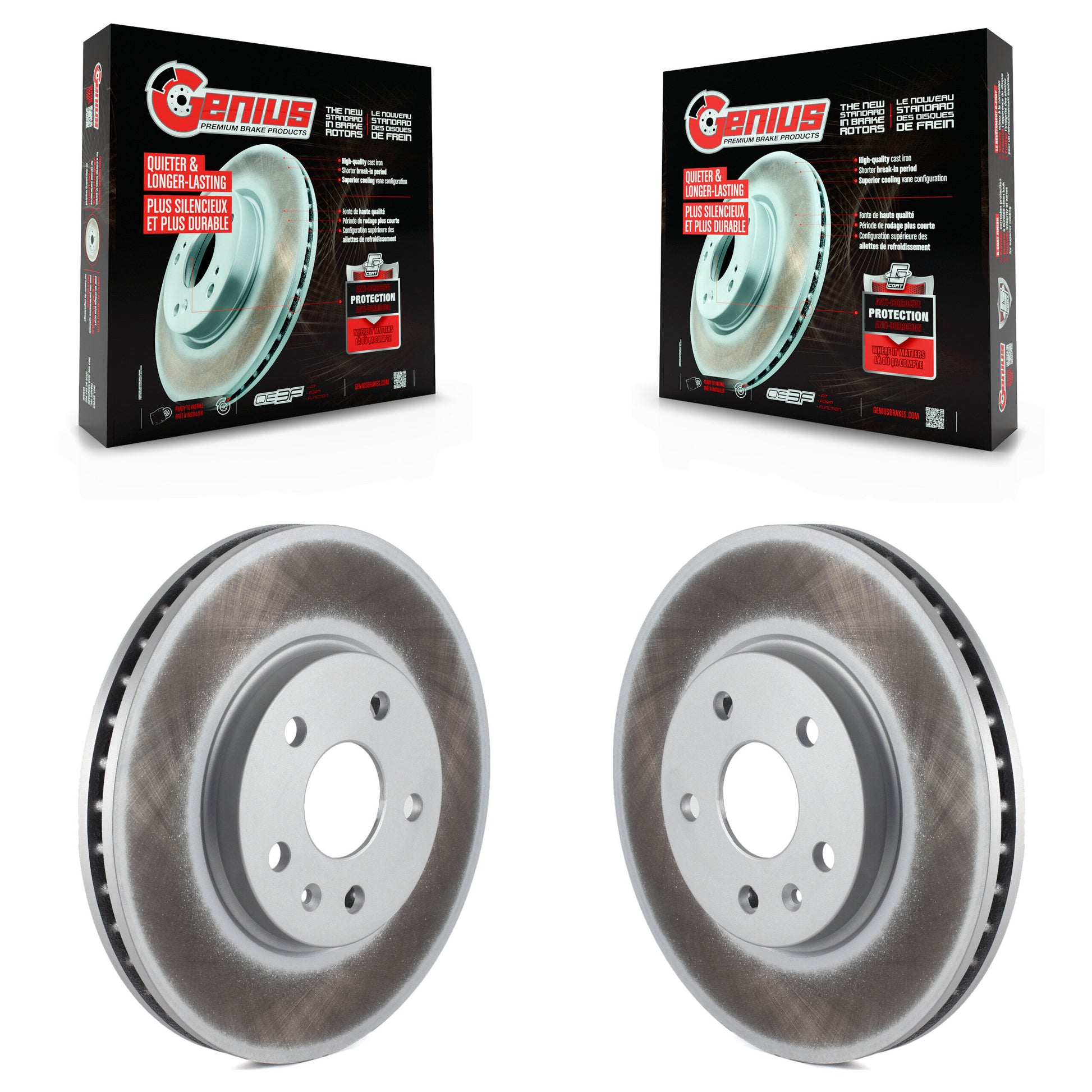 Genius KG-100049 Disc Brake Rotor for 2008-2014 Cadillac CTS - Front