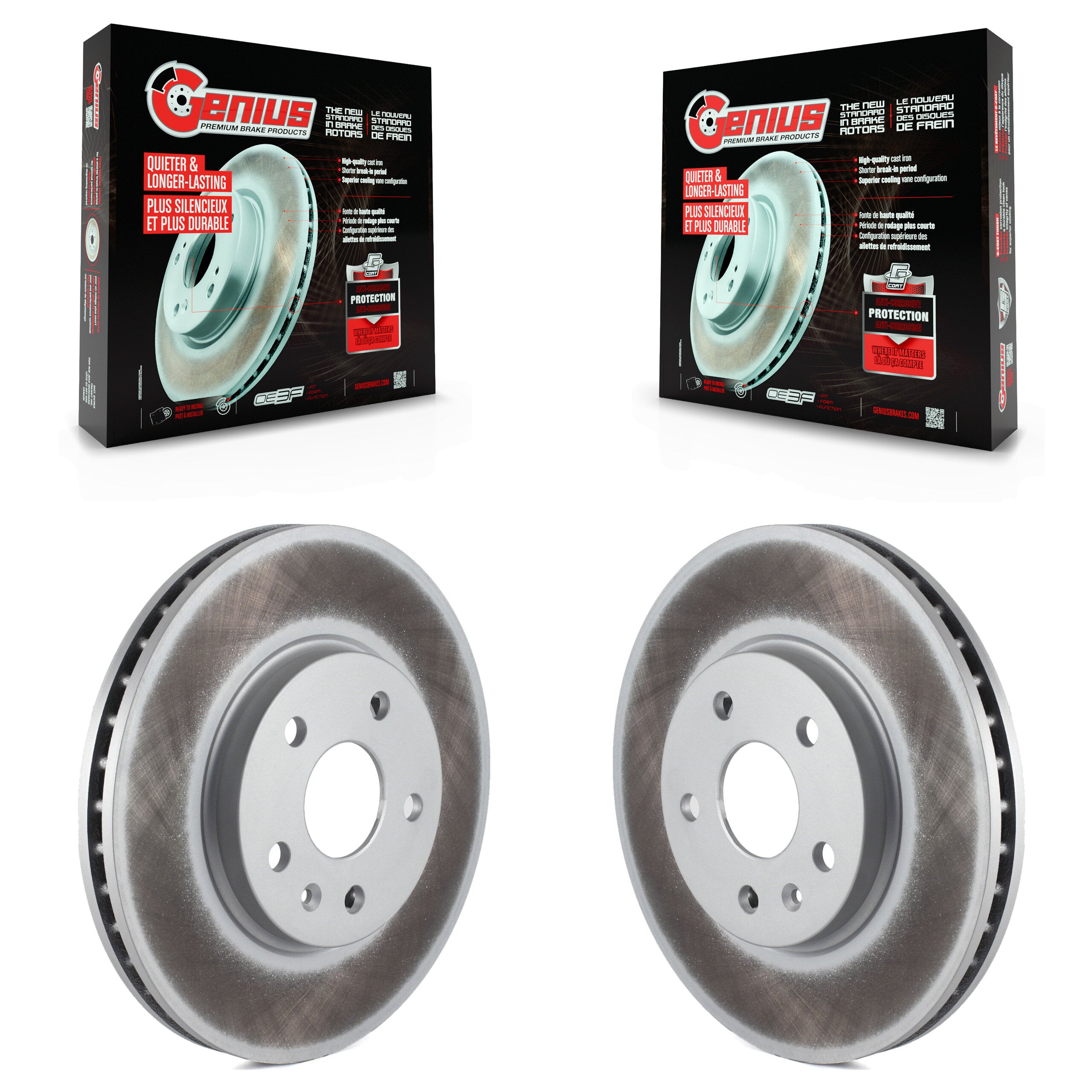 Genius KG-100049 Disc Brake Rotor for 2008-2014 Cadillac CTS - Front