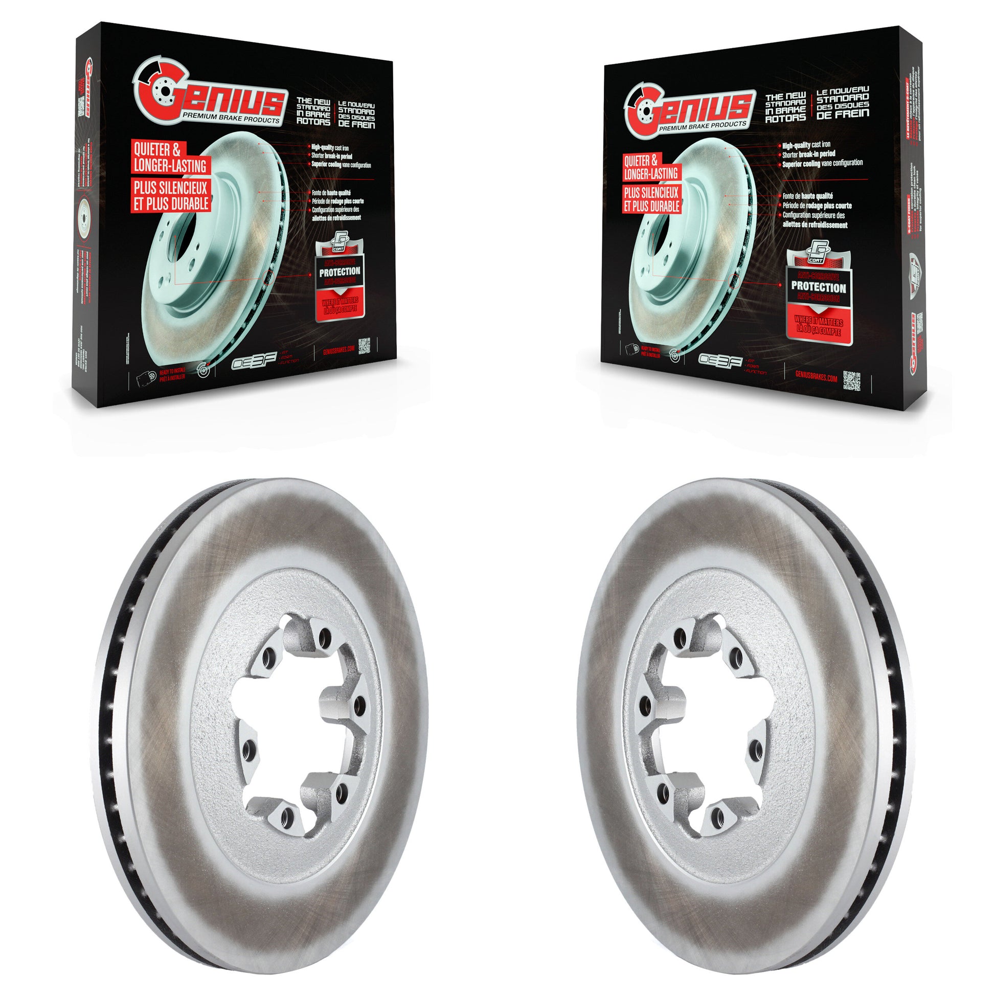 Genius KG-100050 Disc Brake Rotor for 2009-2012 Chevrolet Colorado, GMC Canyon - Front