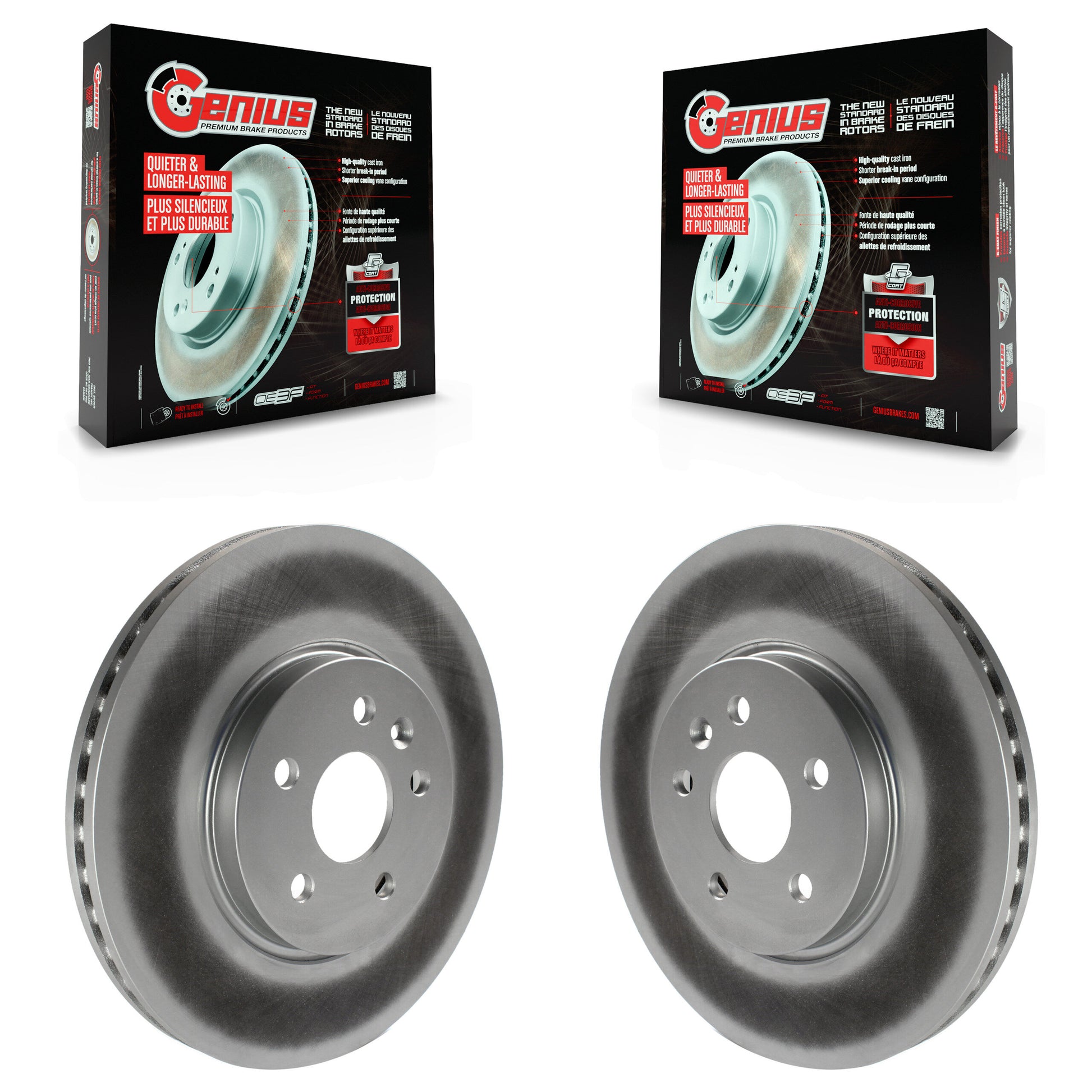 Genius KG-100059 Disc Brake Rotor for 2013-2022 Chevrolet Trax, Buick Encore, Chevrolet Sonic - Front